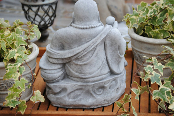 Buddha Figur lachender  dicker  Happy Buddha XL Deko  Skulptur aus Feng Shui