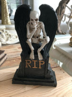 Totensch&auml;del mit  Figur Skull Gothic Engel Halloween...