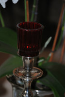Kerzenglas Glasaufsatz Rot KR&Ouml;MER Teelicht...