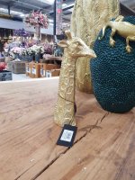 Giraffen 2 er Set Gold Figur 40/32 cm Kopf Skulptur Giraffe Colmore NEW 2021