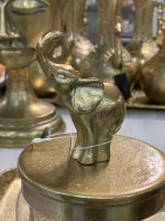 Colmore Glas Alu Elefant Gold H24 cm Trends