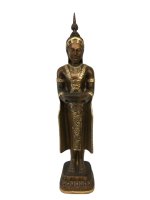 Buddha Gro&szlig; 74 cm Bronze Gold  Designe Feng Shui...
