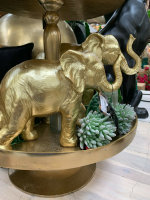 Colmore Dekoratives Elefant gold Poly Figur L 31cm  Deko...