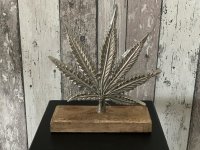 Cannabis Skulptur Hanf Blatt Dekoration Aluminium auf...