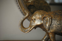 Elefant Figur  B36 cm Skulptur Elephant aus Polyresin...
