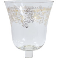 XL Kerzenglas Glasaufsatz Gold KR&Ouml;MER Teelicht...